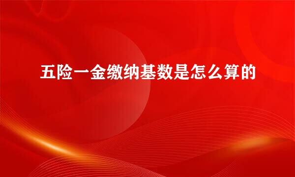 五险一金缴纳基数是怎么算的