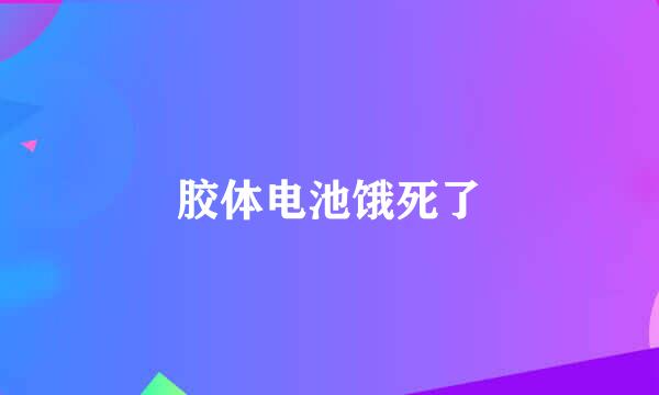 胶体电池饿死了