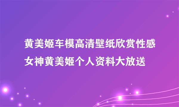 黄美姬车模高清壁纸欣赏性感女神黄美姬个人资料大放送