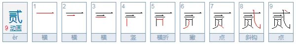 二大写怎么写？