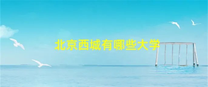 北京西城有哪些大学