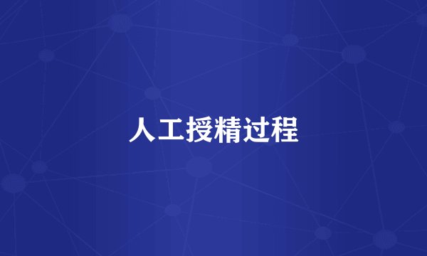 人工授精过程