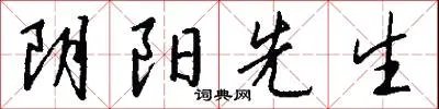 阴阳先生
