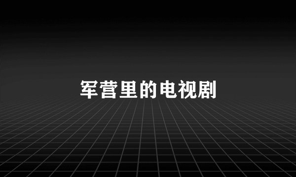 军营里的电视剧
