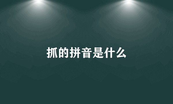 抓的拼音是什么