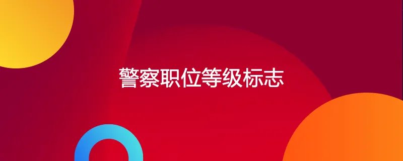 警察职位等级标志