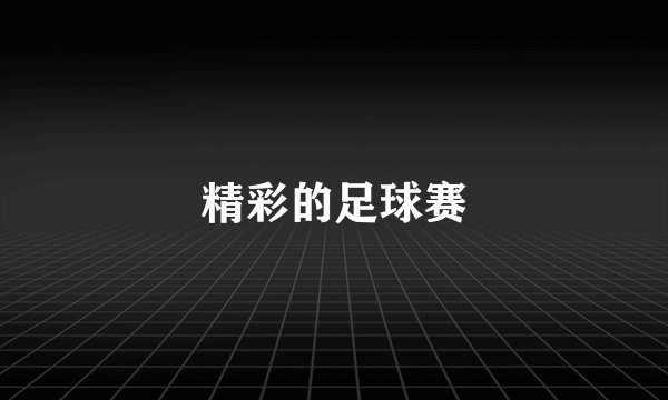 精彩的足球赛
