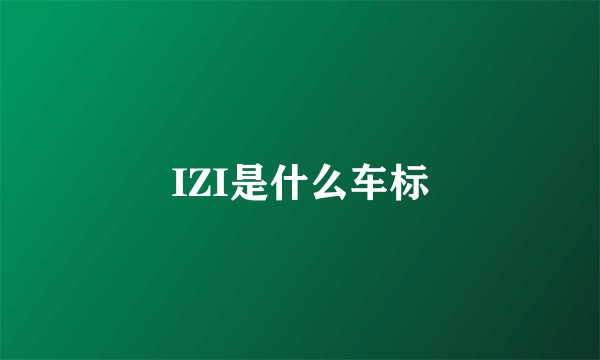 IZI是什么车标