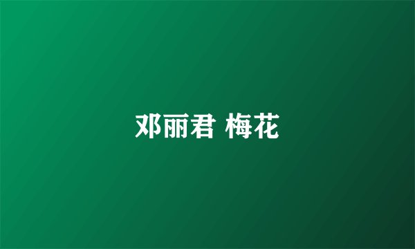 邓丽君 梅花