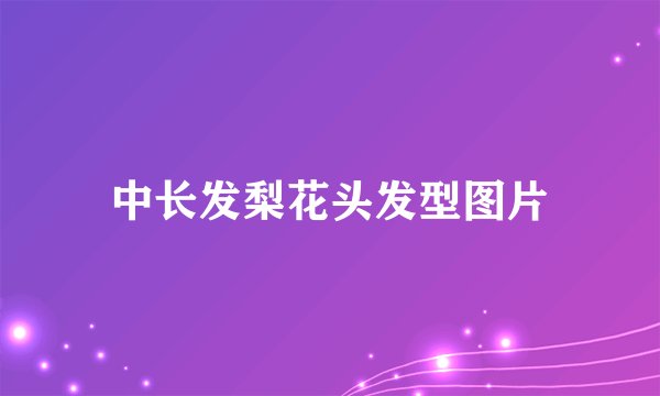 中长发梨花头发型图片