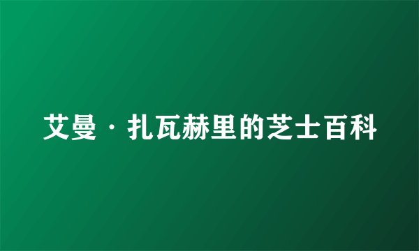 艾曼·扎瓦赫里的芝士百科
