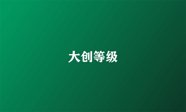 大创等级