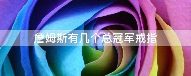 詹姆斯有几个总冠军戒指