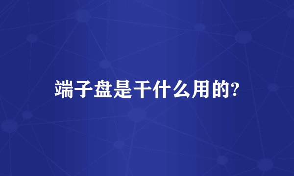 端子盘是干什么用的?