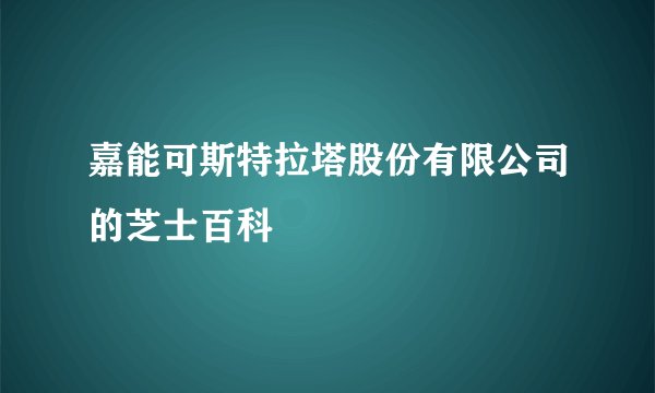 嘉能可斯特拉塔股份有限公司的芝士百科