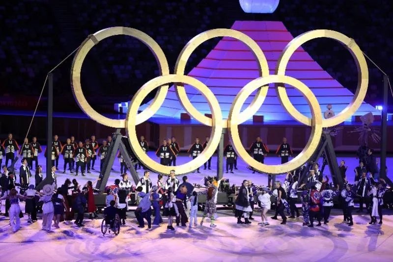 木制奥运五环亮相：取自57年前奥运树种长成的大树