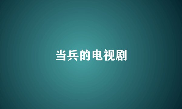 当兵的电视剧