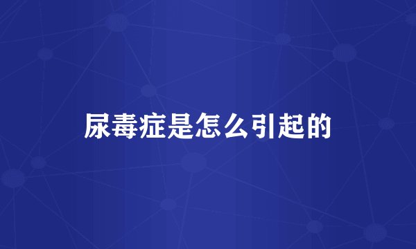 尿毒症是怎么引起的