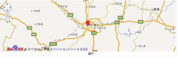 广西南宁在地图上的位置在哪里?