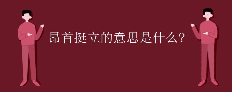 昂首挺立的意思是什么?