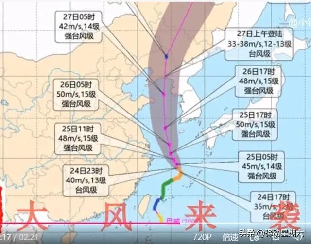2020年8号台风巴威什么时候来,会影响我国吗?