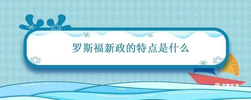 罗斯福新政的特点是什么