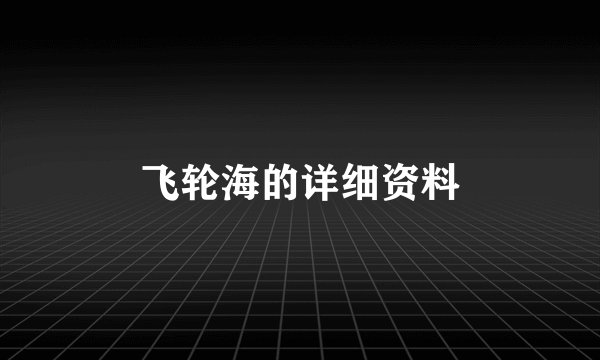 飞轮海的详细资料