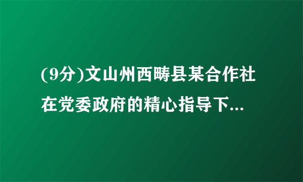 (9分)文山州西畴县某合作社在党委政府的精心指导下,大力发展生态水果杨梅,助推精准扶贫.在杨梅节期间,某商店用500元人民币购进杨梅销售;杨梅节后,又用1800元人民币购进这种杨梅,所购数量是第一次购进数量的3倍,但每千克的价格比第一次购进的贵了2元.(1)该商店第一次购进杨梅每千克多少元?(2)假设该商店两次购进的杨梅按相同的售价全部售完,要使总利润不低于1300元,则每千克杨梅的售价至少是多少元?