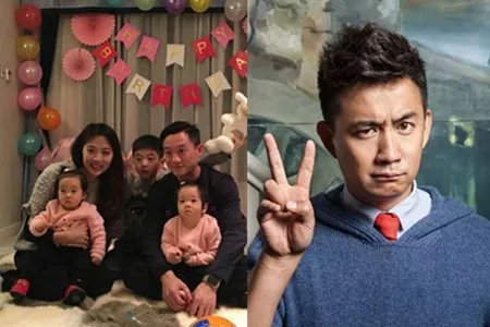 杨威双胞胎女庆生 杨阳洋与妹妹合影超有爱
