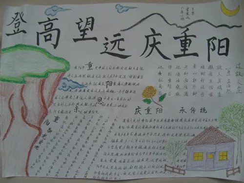 小学生重阳节手抄报内容