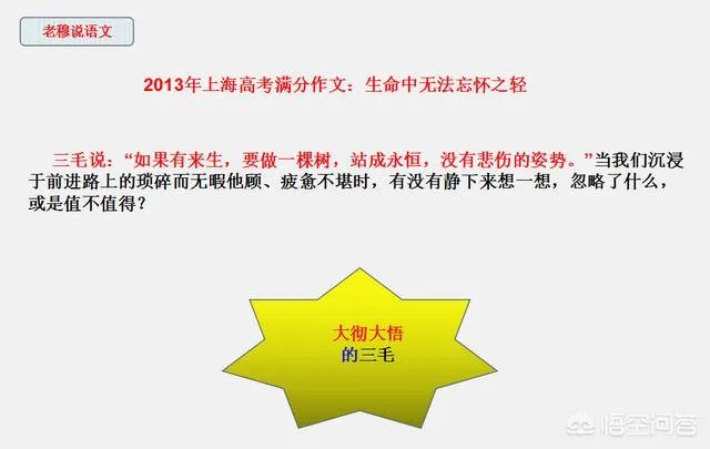 历年满分作文中,好像都有三毛的影子,如何才能把三毛写进作文呢?
