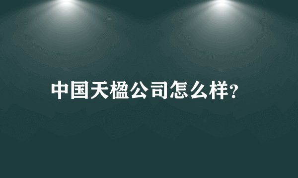 中国天楹公司怎么样？