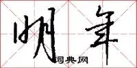 明年