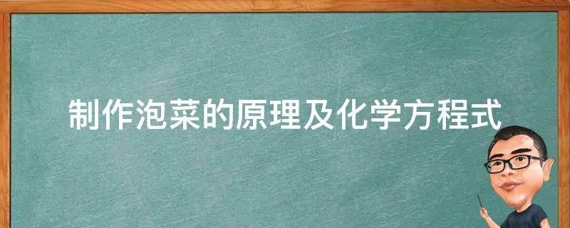 制作泡菜的原理及化学方程式