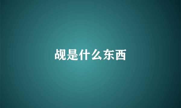 觇是什么东西