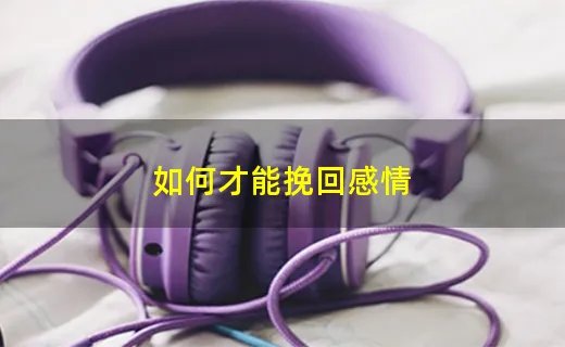 如何才能挽回感情