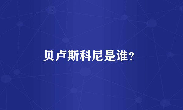 贝卢斯科尼是谁？