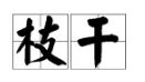 枝干的拼音是什么