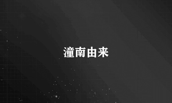 潼南由来