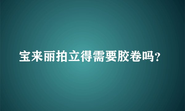 宝来丽拍立得需要胶卷吗？