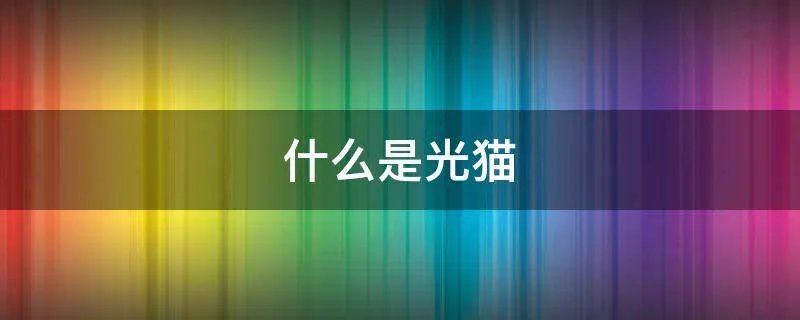 什么是光猫