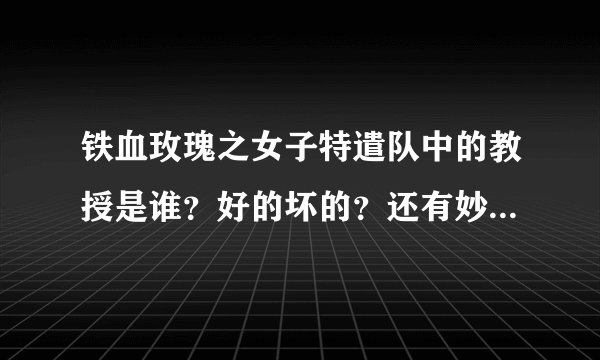 铁血玫瑰之女子特遣队中的教授是谁？好的坏的？还有妙玉去哪儿了？是好的还是坏的？她们五个人什么时候发
