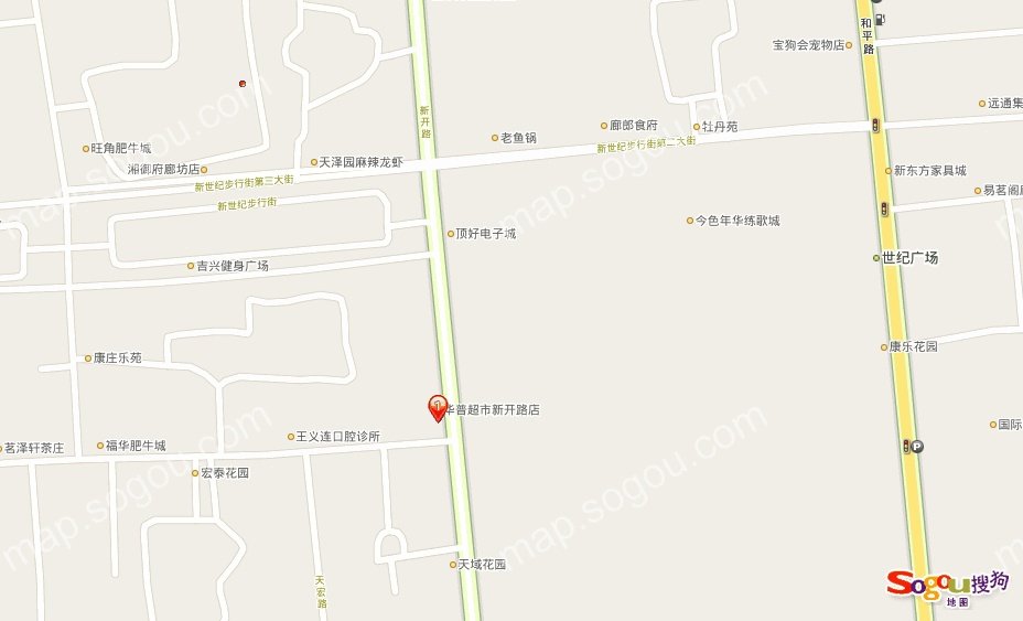 廊坊的华普超市在哪？离顶好多远