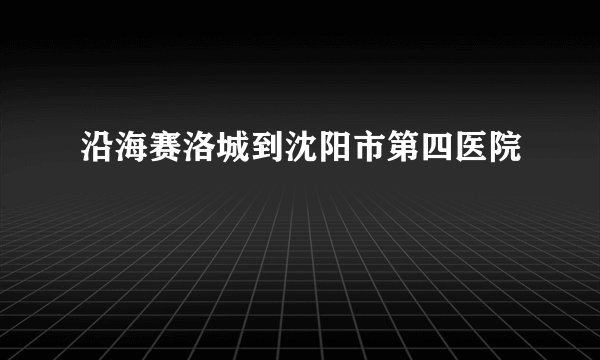 沿海赛洛城到沈阳市第四医院