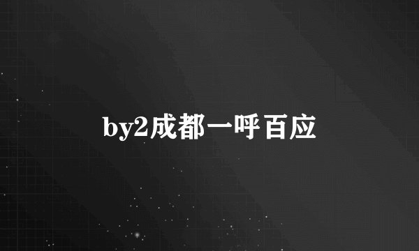 by2成都一呼百应