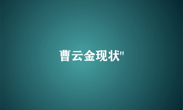 曹云金现状