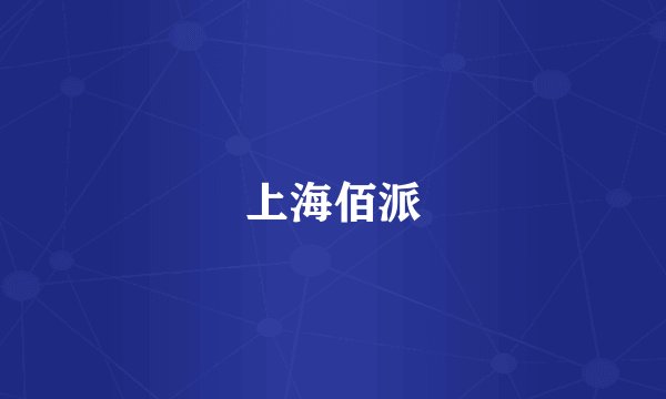 上海佰派