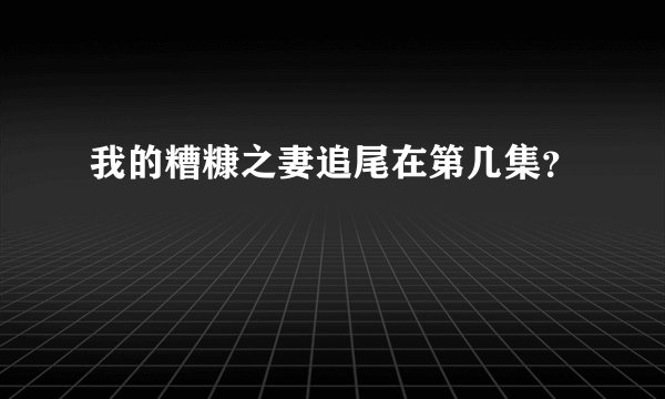 我的糟糠之妻追尾在第几集?