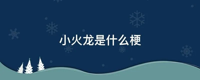 小火龙是什么梗