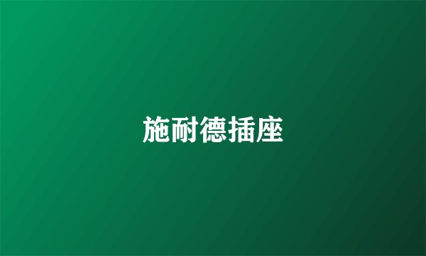 施耐德插座